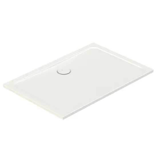 Brodzik prostokątny Sanplast B/FREE 80 x 100 x 2,5 cm biały ze stelażem STB